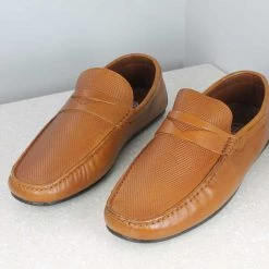PRIVO By Inc5 EMBOSS VAMP MOCCASIN-TAN MEN