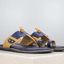 PRIVO By Inc5 MEN STRAPI CASUAL SLIPPER-BLUE/TAN