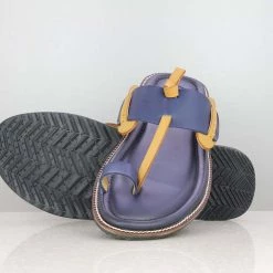 PRIVO By Inc5 MEN STRAPI CASUAL SLIPPER-BLUE/TAN