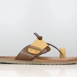 PRIVO By Inc5 MEN STRAPI CASUAL SLIPPER-TAN/BROWN