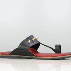 PRIVO By Inc5 MEN FRONT BUCKLE THONG-BLACK/RED