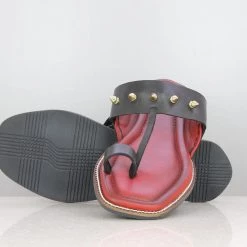 PRIVO By Inc5 MEN FRONT BUCKLE THONG-BLACK/RED 9 PRIVO By Inc5 MEN FRONT BUCKLE THONG-BLACK/RED