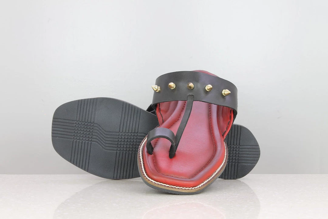 PRIVO By Inc5 MEN FRONT BUCKLE THONG-BLACK/RED 5 PRIVO By Inc5 MEN FRONT BUCKLE THONG-BLACK/RED