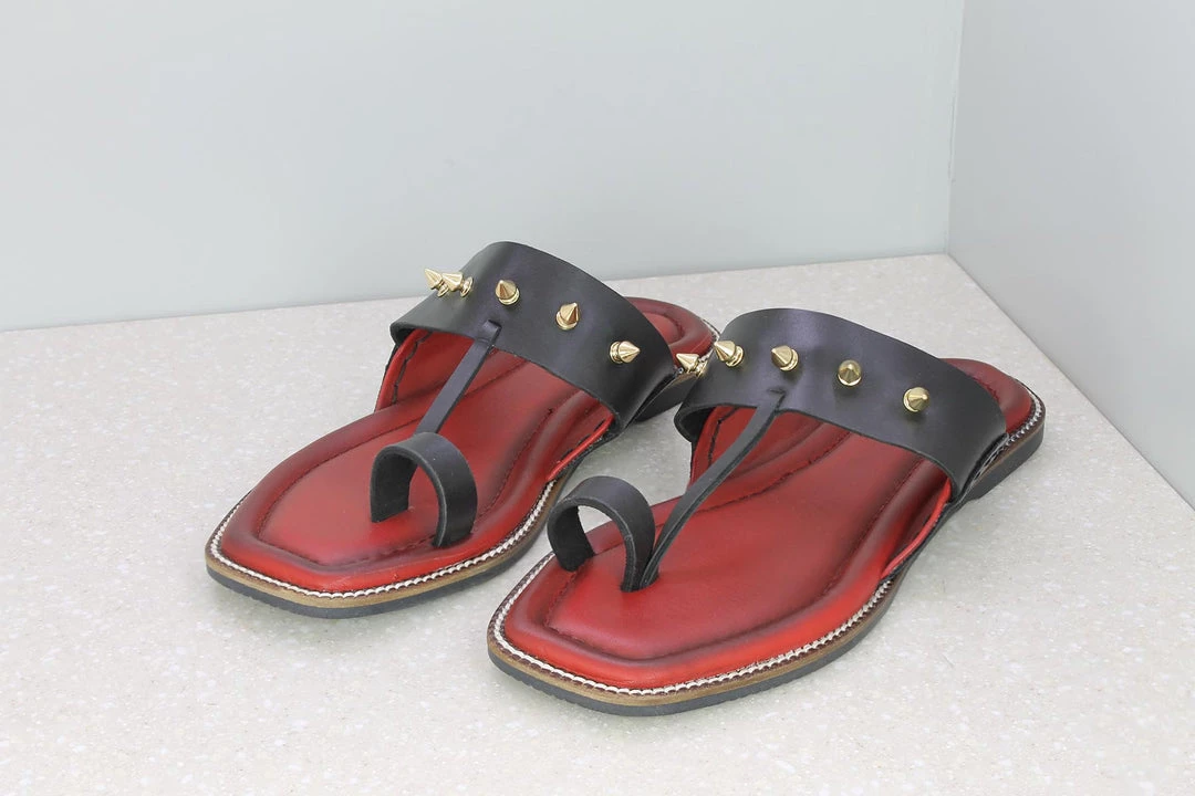 PRIVO By Inc5 MEN FRONT BUCKLE THONG-BLACK/RED 6 PRIVO By Inc5 MEN FRONT BUCKLE THONG-BLACK/RED