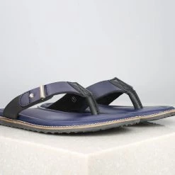 PRIVO By Inc5 MEN FRONT BUCKLE THONG -BLUE/BLACK