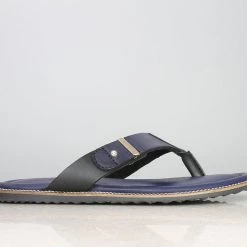 PRIVO By Inc5 MEN FRONT BUCKLE THONG -BLUE/BLACK