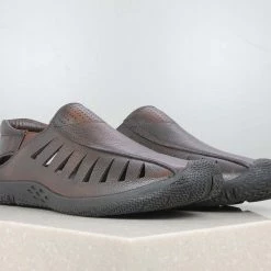 PRIVO By Inc5 CASUAL LEATHER SANDAL-CHERRY MEN