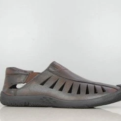 PRIVO By Inc5 CASUAL LEATHER SANDAL-CHERRY MEN