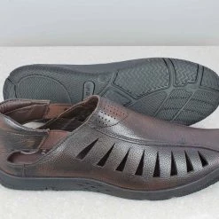 PRIVO By Inc5 CASUAL LEATHER SANDAL-CHERRY MEN