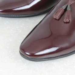PRIVO By Inc5 PATENT PARTY SLIPPON - CHERRY MEN