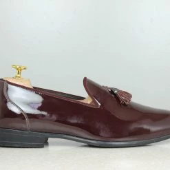 PRIVO By Inc5 PATENT PARTY SLIPPON - CHERRY MEN