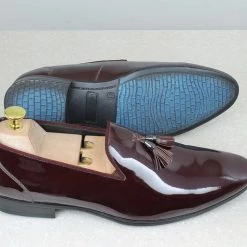 PRIVO By Inc5 PATENT PARTY SLIPPON - CHERRY MEN