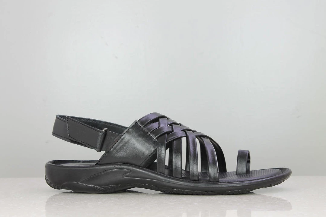 PRIVO By Inc5 TRI-BAND VELCRO SANDAL-BLACK 6 PRIVO By Inc5 TRI-BAND VELCRO SANDAL-BLACK