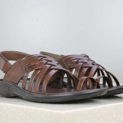 PRIVO By Inc5 TRI-BAND VELCRO SANDAL-BROWN MEN