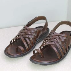 PRIVO By Inc5 TRI-BAND VELCRO SANDAL-BROWN MEN
