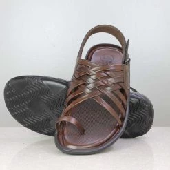 PRIVO By Inc5 TRI-BAND VELCRO SANDAL-BROWN MEN