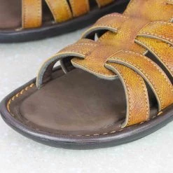 PRIVO By Inc5 TRI-BAND VELCRO SANDAL-BROWN MEN