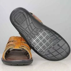 PRIVO By Inc5 MEN TRI-BAND VELCRO SANDAL-TAN