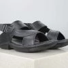 PRIVO By Inc5 MEN TRI-BAND VELCRO SANDAL-BLACK