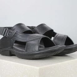 PRIVO By Inc5 MEN TRI-BAND VELCRO SANDAL-BLACK