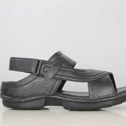 PRIVO By Inc5 MEN TRI-BAND VELCRO SANDAL-BLACK 9 PRIVO By Inc5 MEN TRI-BAND VELCRO SANDAL-BLACK