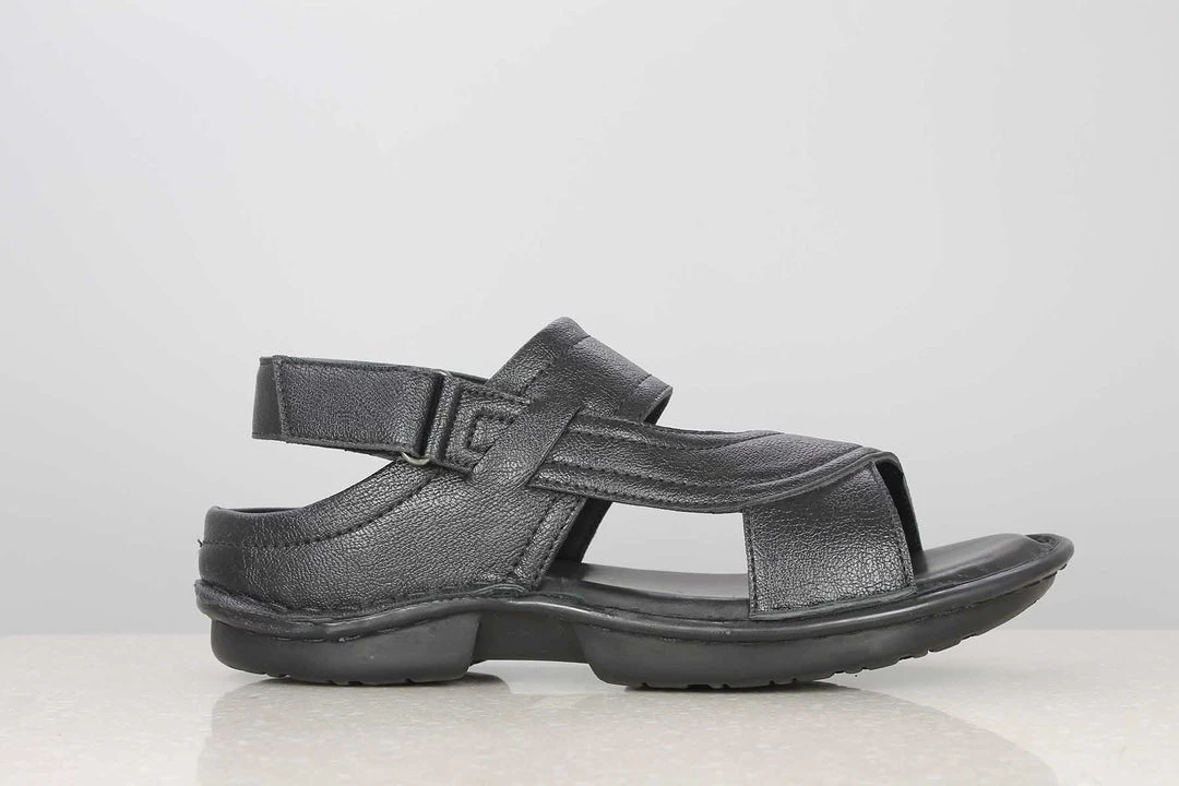PRIVO By Inc5 MEN TRI-BAND VELCRO SANDAL-BLACK 5 PRIVO By Inc5 MEN TRI-BAND VELCRO SANDAL-BLACK