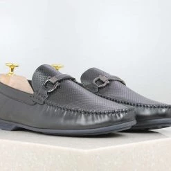 PRIVO By Inc5 BUCKLE STRAP DRIVING CASUAL SHOES-BLACK