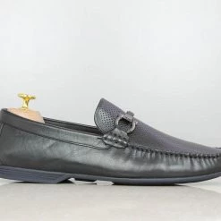 PRIVO By Inc5 BUCKLE STRAP DRIVING CASUAL SHOES-BLACK