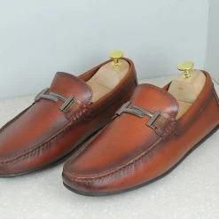 PRIVO By Inc5 FLEXI DRIVING SHOES - COGNAC MEN