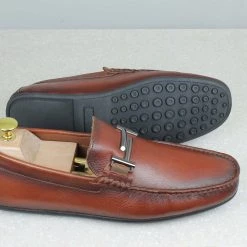 PRIVO By Inc5 FLEXI DRIVING SHOES - COGNAC MEN