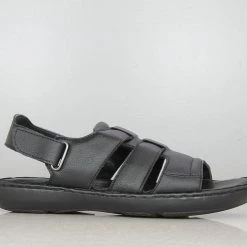 PRIVO By Inc5 CASUAL LEATHER SANDAL-BLACK MEN