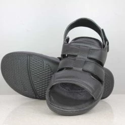 PRIVO By Inc5 CASUAL LEATHER SANDAL-BLACK MEN