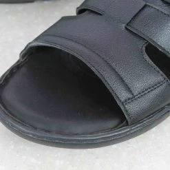 PRIVO By Inc5 CASUAL LEATHER SANDAL-BLACK MEN
