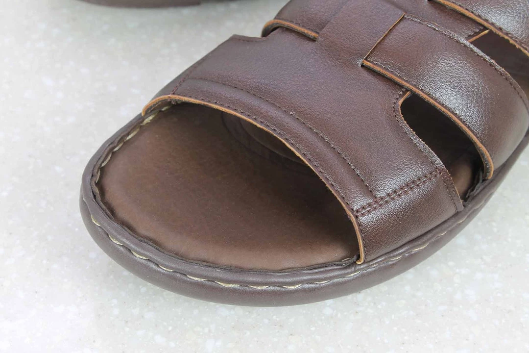 PRIVO By Inc5 CASUAL LEATHER SANDAL-BROWN 7 PRIVO By Inc5 CASUAL LEATHER SANDAL-BROWN