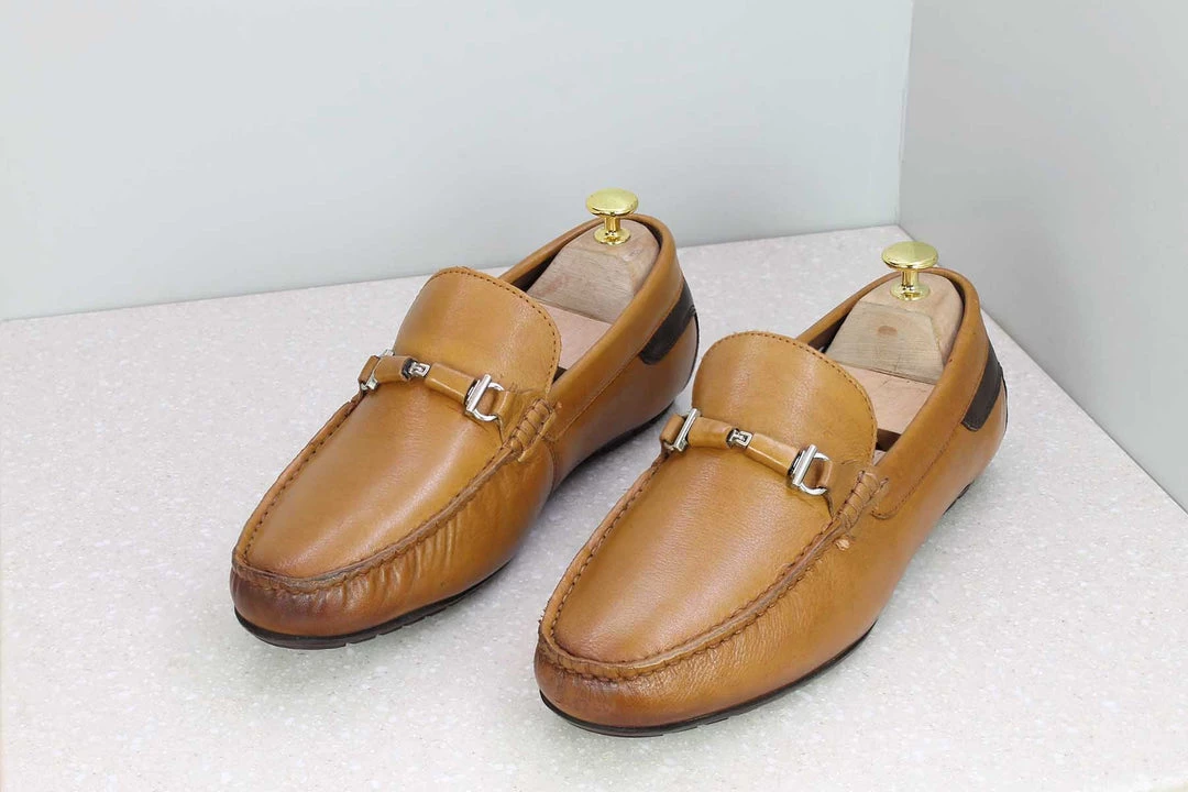 PRIVO By Inc5 MEN BUCKLE STRAP CASUAL DRIVING SHOES-TAN 5 PRIVO By Inc5 MEN BUCKLE STRAP CASUAL DRIVING SHOES-TAN