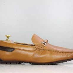 PRIVO By Inc5 MEN BUCKLE STRAP CASUAL DRIVING SHOES-TAN 10 PRIVO By Inc5 MEN BUCKLE STRAP CASUAL DRIVING SHOES-TAN