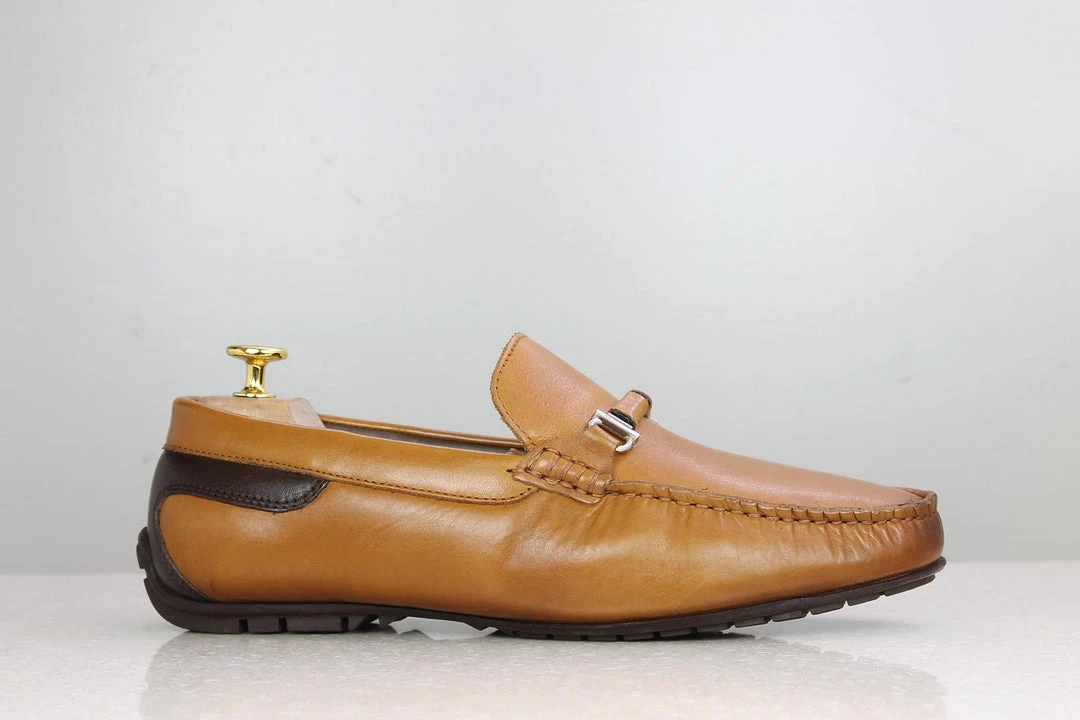 PRIVO By Inc5 MEN BUCKLE STRAP CASUAL DRIVING SHOES-TAN 6 PRIVO By Inc5 MEN BUCKLE STRAP CASUAL DRIVING SHOES-TAN