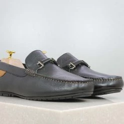 PRIVO By Inc5 MEN DRIVING CASUAL LEATHER SHOES-BLACK