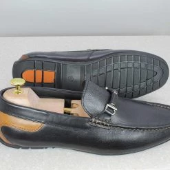 PRIVO By Inc5 MEN DRIVING CASUAL LEATHER SHOES-BLACK