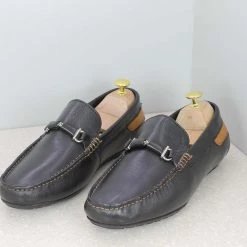 PRIVO By Inc5 MEN DRIVING CASUAL LEATHER SHOES-BLACK