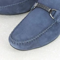 PRIVO By Inc5 BUCKLE STRAP DRIVING SHOES-NAVY