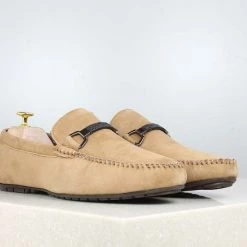 PRIVO By Inc5 MEN BUCKLE STRAP DRIVING SHOES-OLIVE