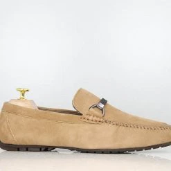 PRIVO By Inc5 MEN BUCKLE STRAP DRIVING SHOES-OLIVE