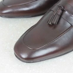 PRIVO By Inc5 MEN INTERLACE TASSEL SLIPON-DARK BROWN