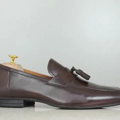PRIVO By Inc5 MEN INTERLACE TASSEL SLIPON-DARK BROWN