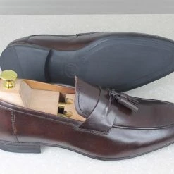 PRIVO By Inc5 MEN INTERLACE TASSEL SLIPON-DARK BROWN