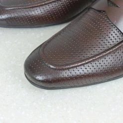 PRIVO By Inc5 MEN PERFORATED SLIPON - DARK BROWN