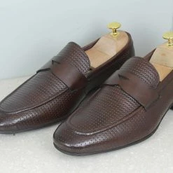 PRIVO By Inc5 MEN PERFORATED SLIPON - DARK BROWN