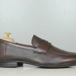 PRIVO By Inc5 MEN PERFORATED SLIPON - DARK BROWN