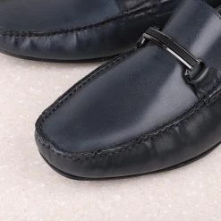 PRIVO By Inc5 DRIVING CASUAL LEATHER SHOES-NAVY